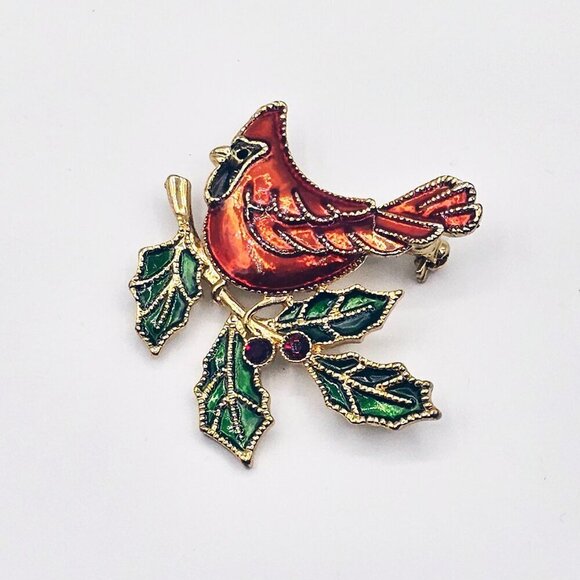 Cardinal Christmas and Holiday Pin - Picture 1 of 2